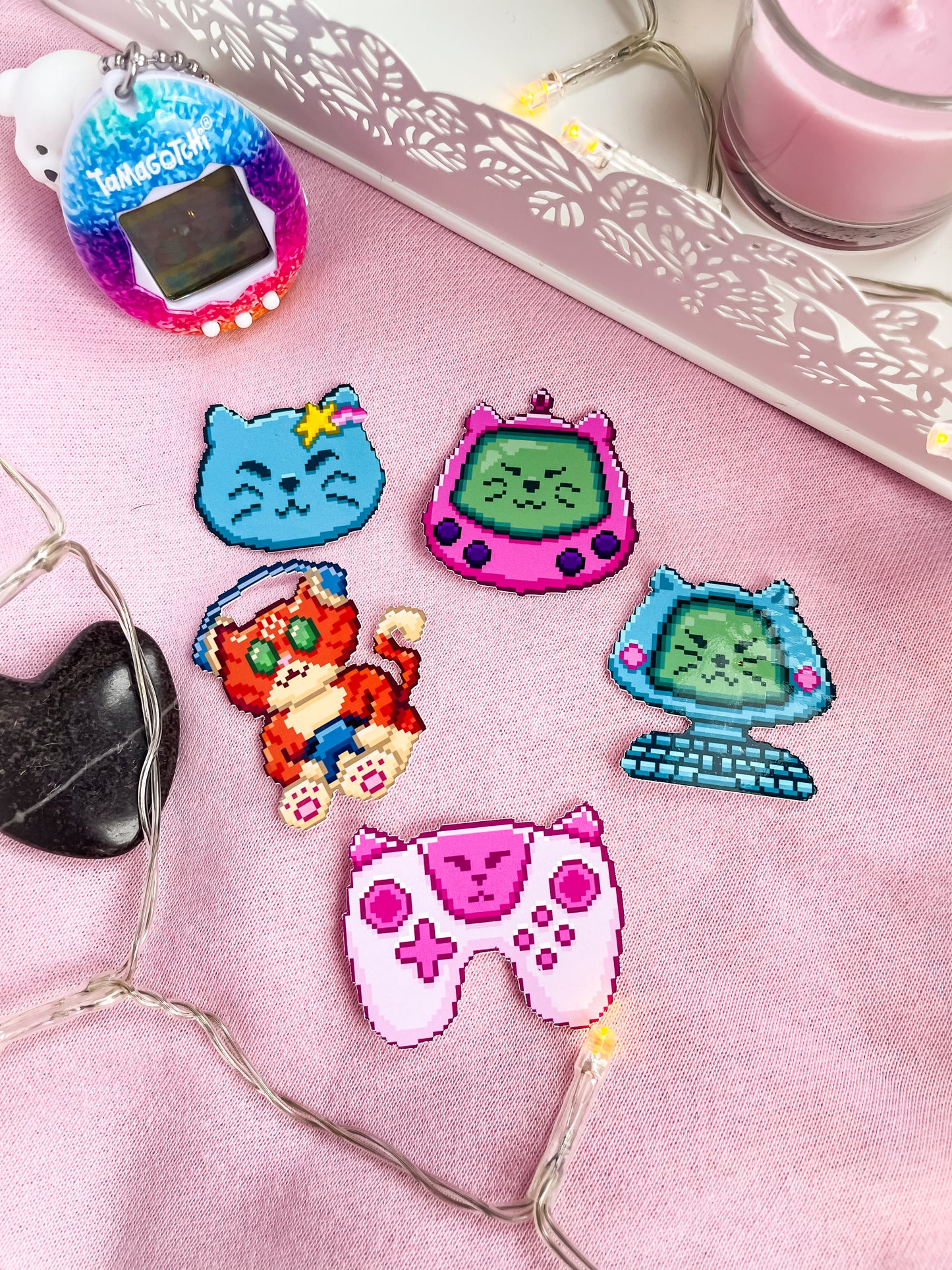 Gamer Cats Sticker Set