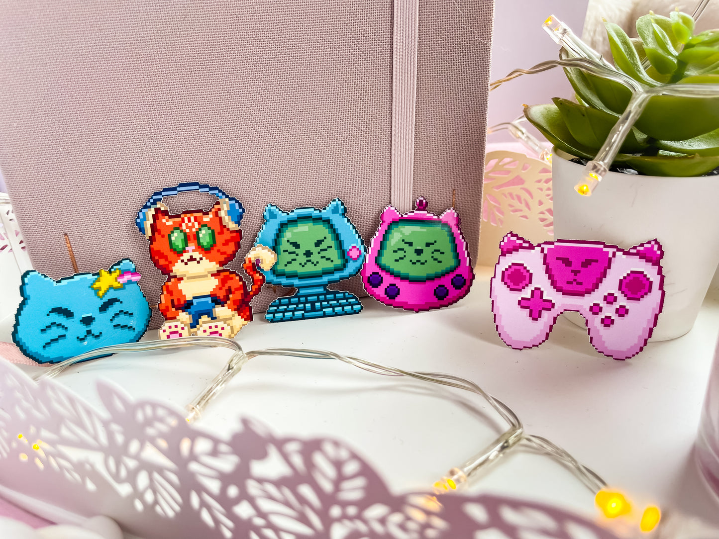 Gamer Cats Sticker Set